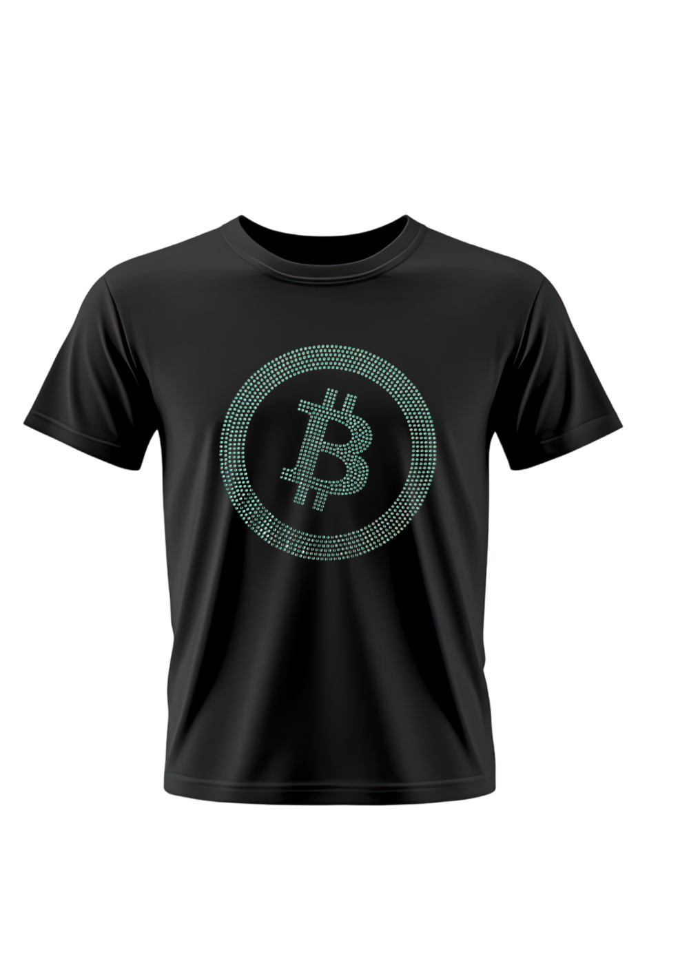 Exclusive Bitcoin T-Shirt with rhinestones
